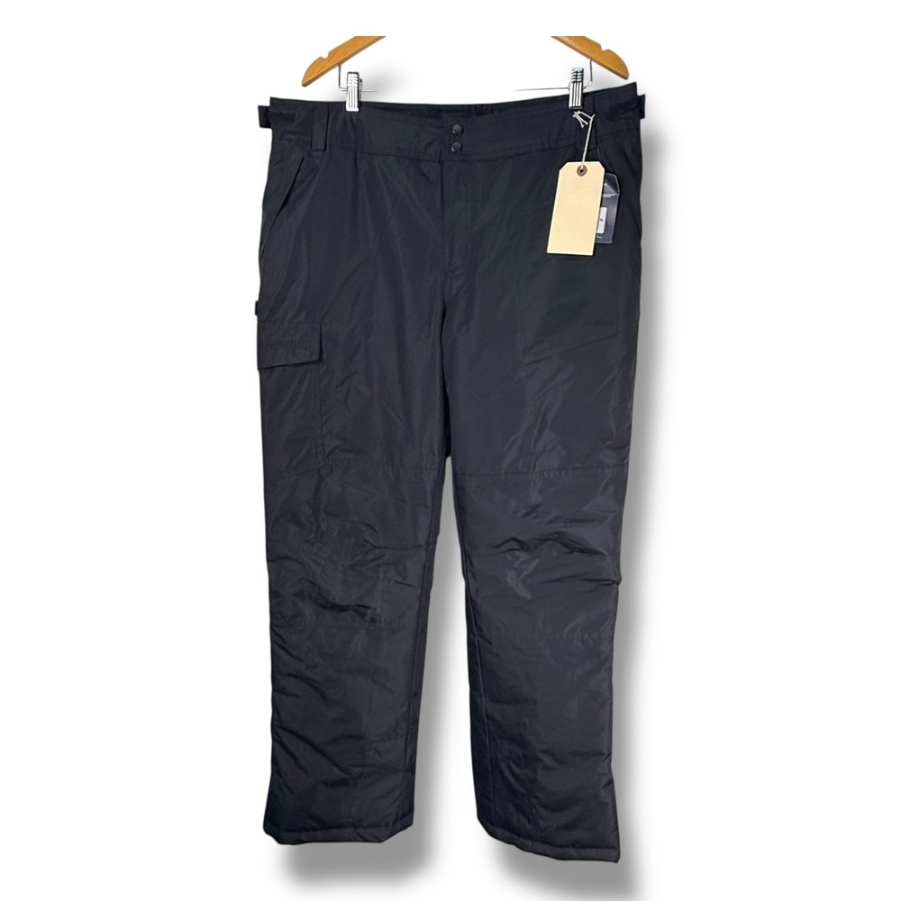 Magellan Outdoors Insulated Snow Pants Women XL Black Caviar Water Resistant